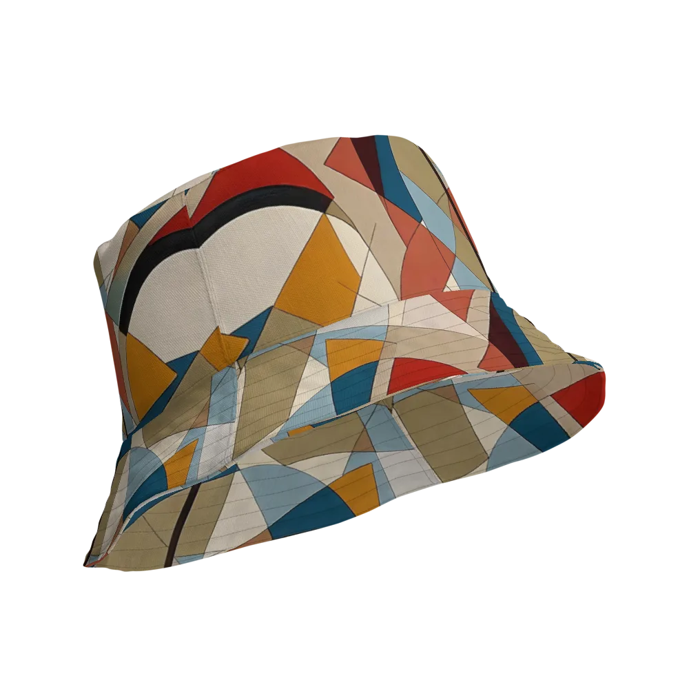 Chromatic Bauhaus on Reversible Bucket Hat — Product details Outside