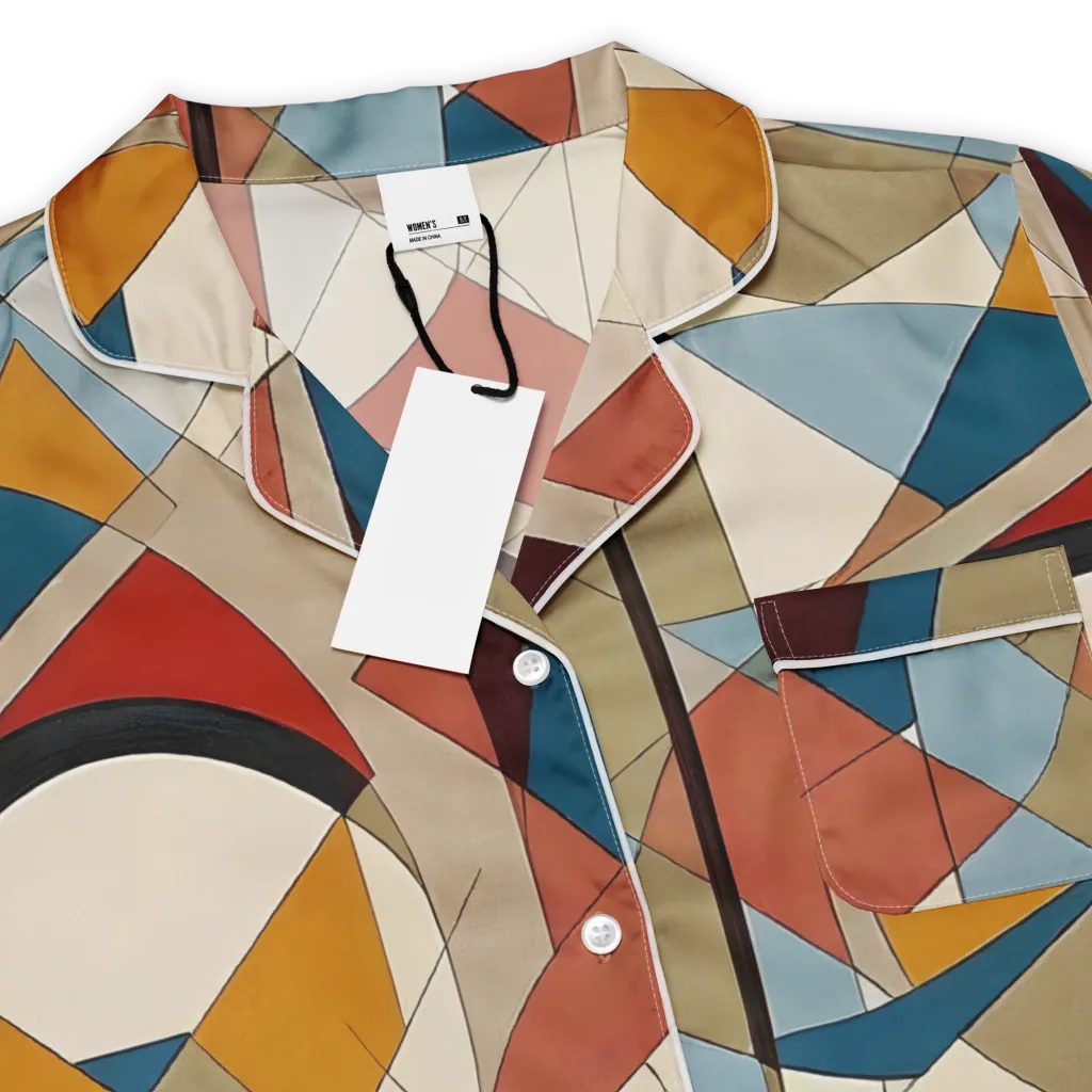 Chromatic Bauhaus on Women's Short Sleeve Pajama Top — Product details