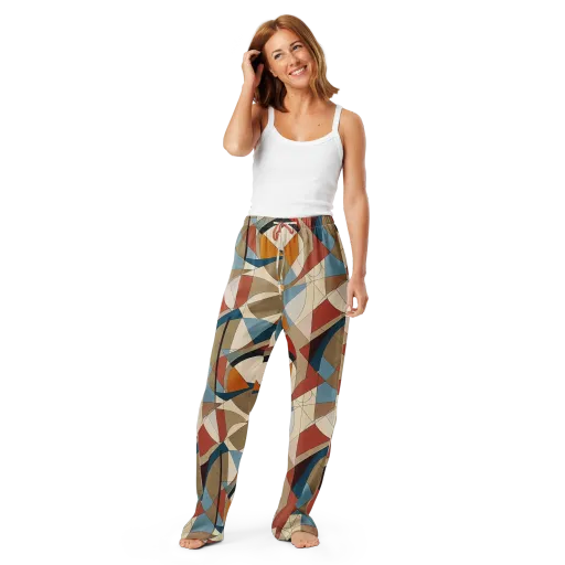 Chromatic Bauhaus on a Women's Pajama Pants