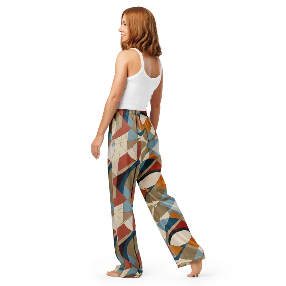 Chromatic Bauhaus on Women's Pajama Pants — Back