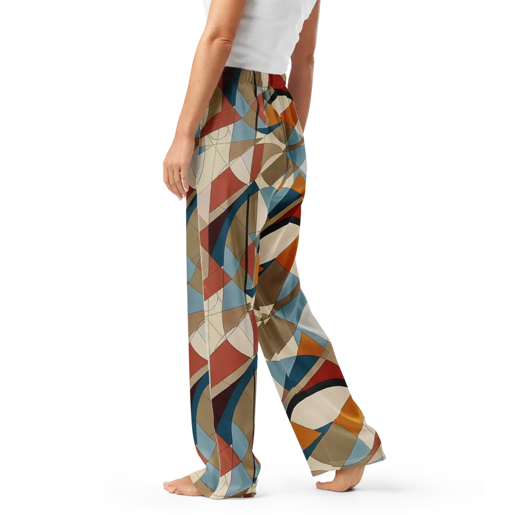 Chromatic Bauhaus on Women's Pajama Pants — Left