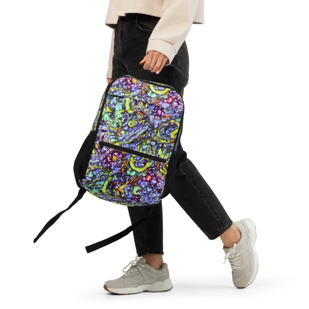 Vivid Whirlpool on Utility Backpack — Front