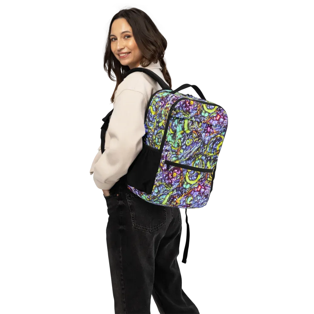 Vivid Whirlpool on Utility Backpack — Back