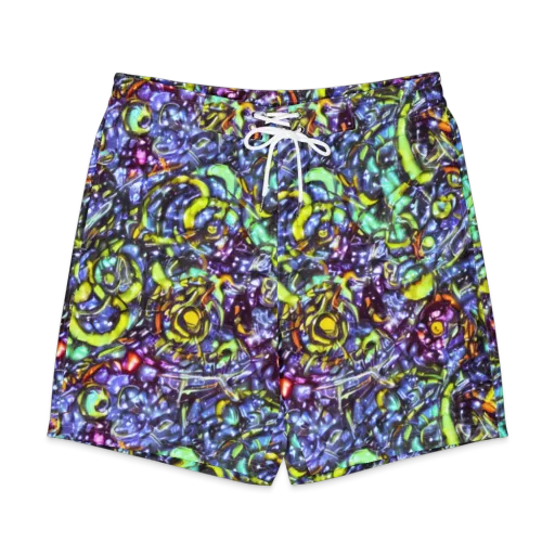 Vivid Whirlpool on a Men's Board Shorts