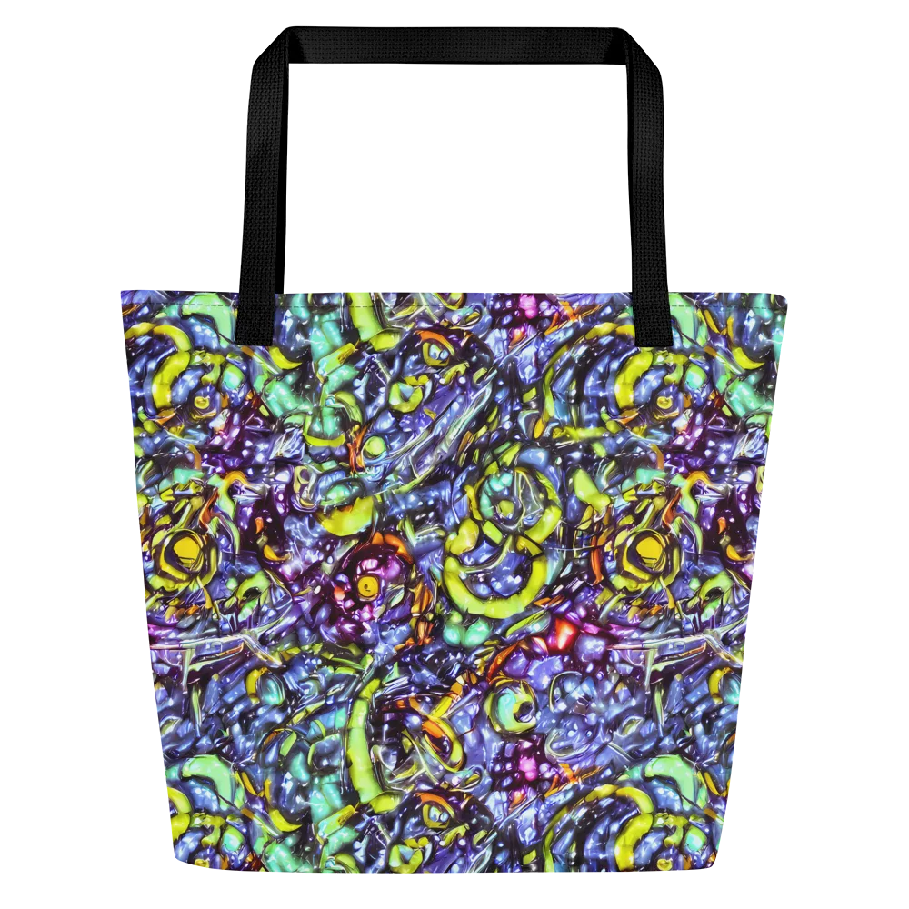 Vivid Whirlpool on Large Tote Bag W/ Pocket — Front