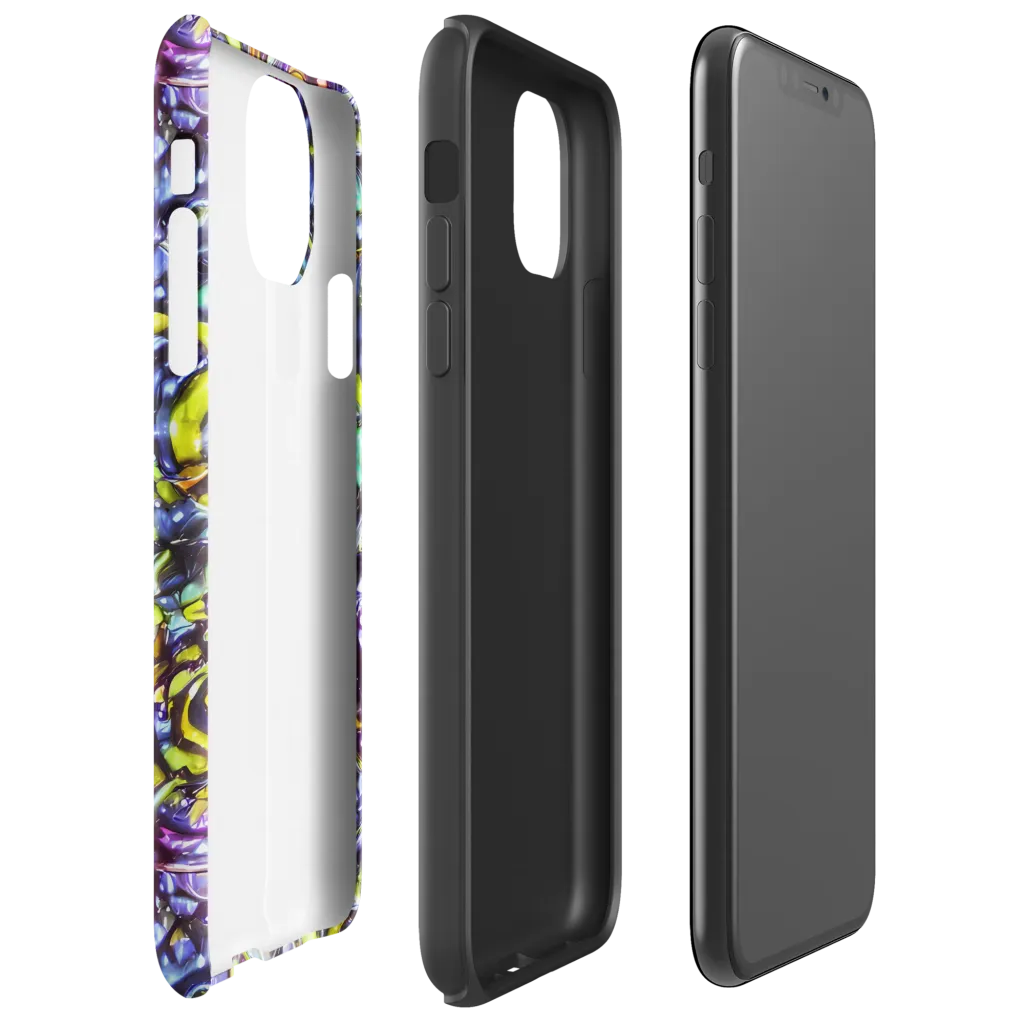 Vivid Whirlpool on Tough Case for iPhone® — Right