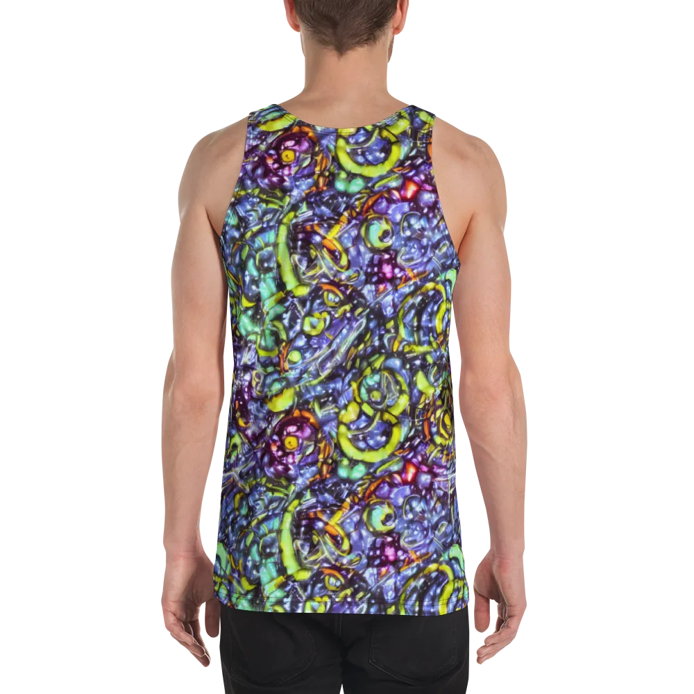 Vivid Whirlpool on Men's Tank Top — Back