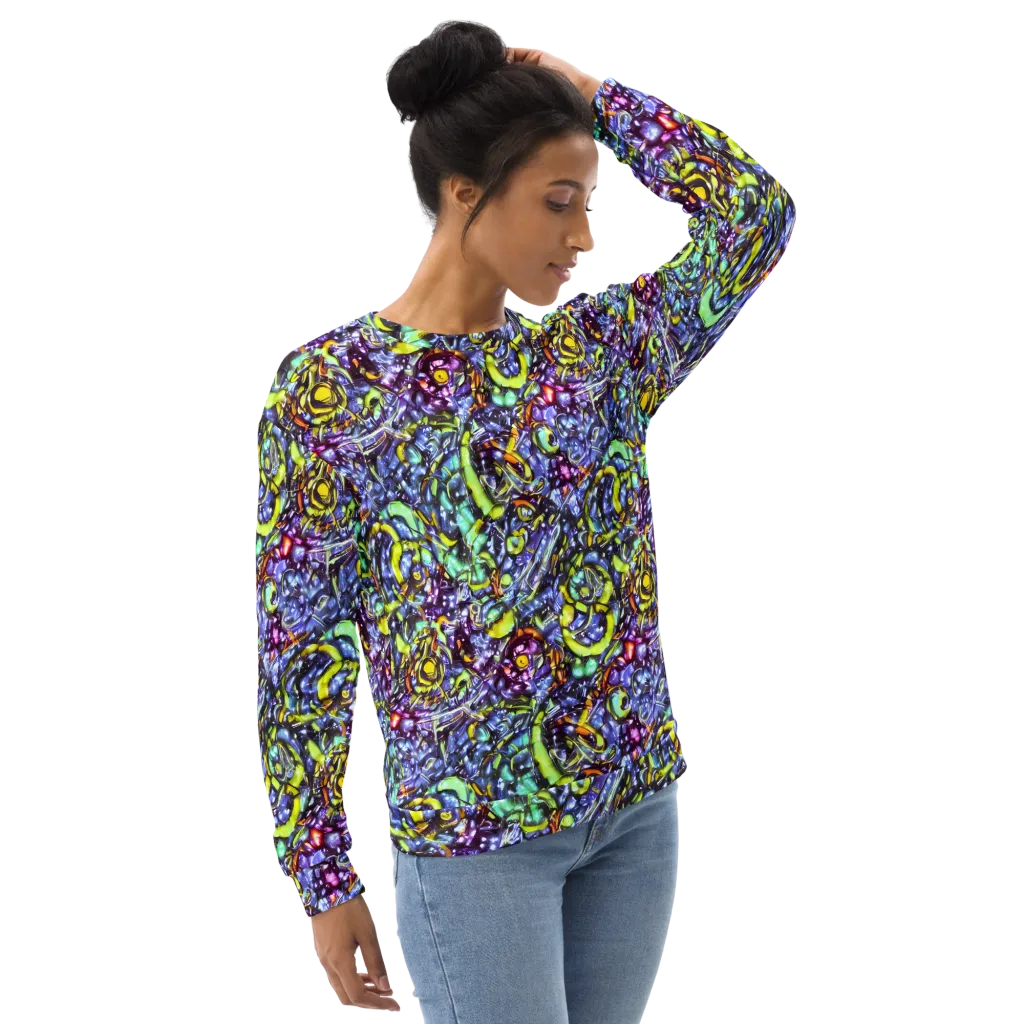 Vivid Whirlpool on Sweatshirt — Right Front
