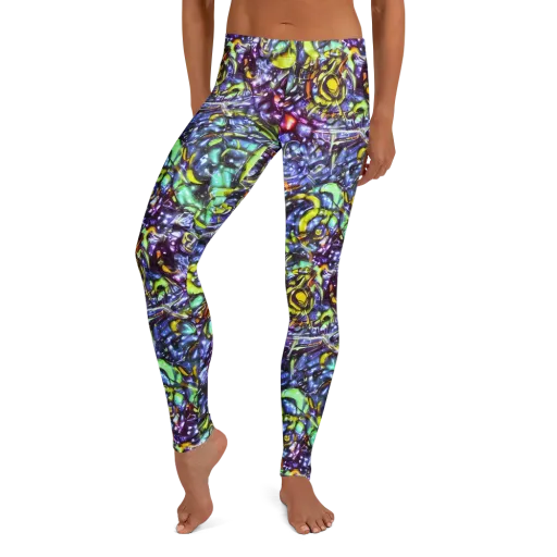 Vivid Whirlpool on a Leggings