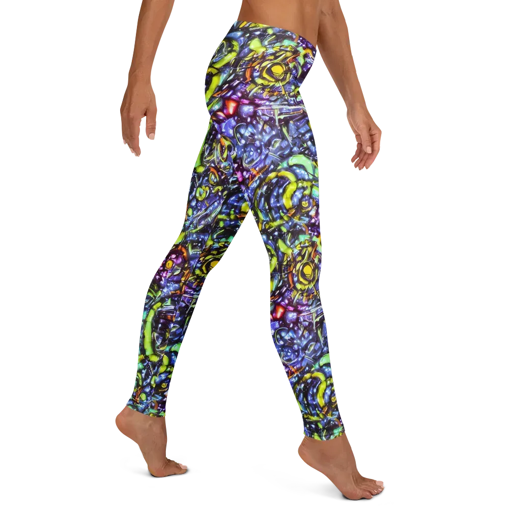 Vivid Whirlpool on Leggings — Right