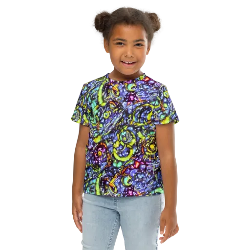 Vivid Whirlpool on a Kids Crew Neck T-Shirt