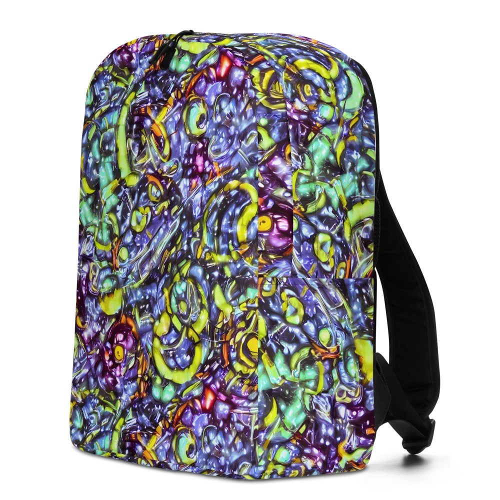 Vivid Whirlpool on Minimalist Backpack — Left