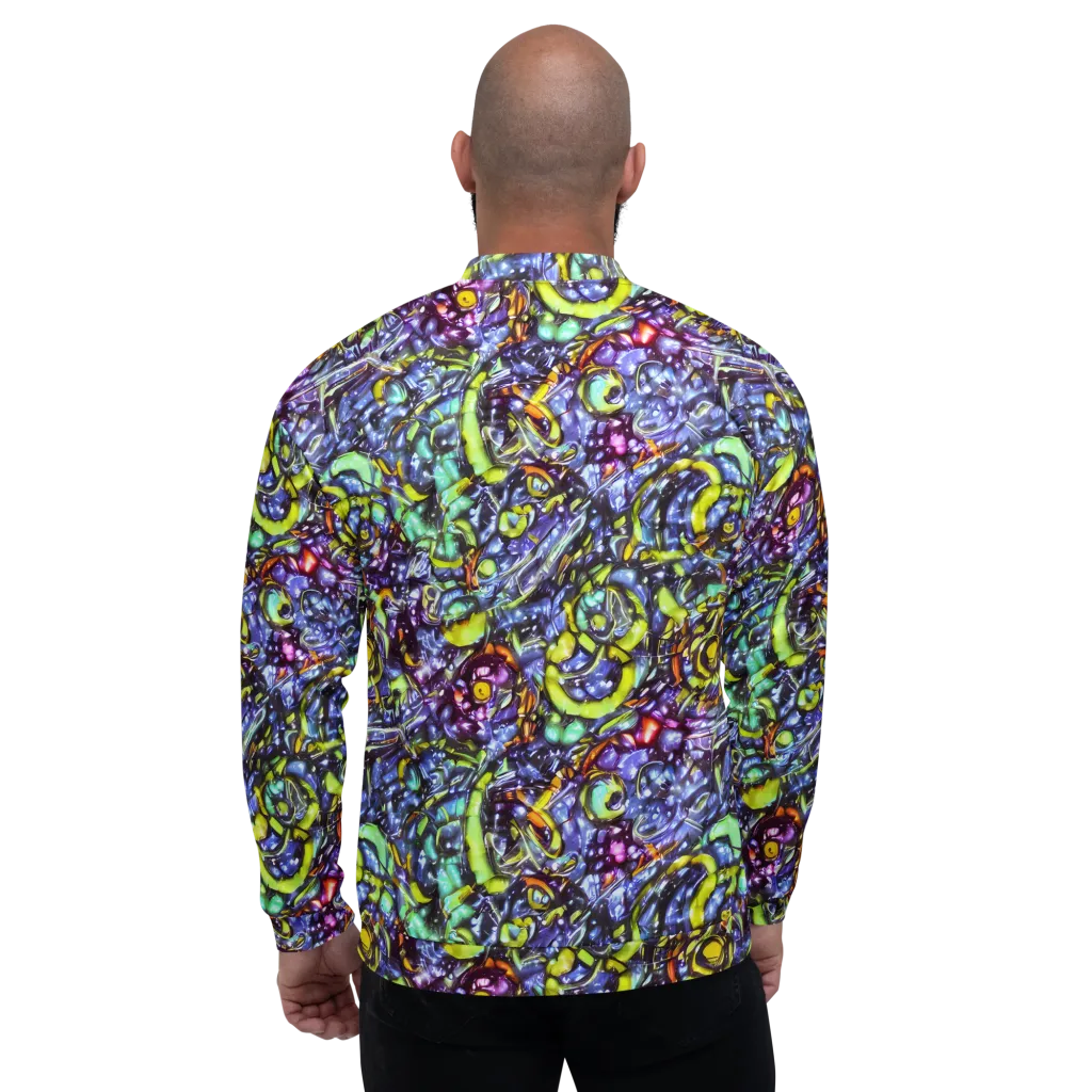 Vivid Whirlpool on Bomber Jacket — Back