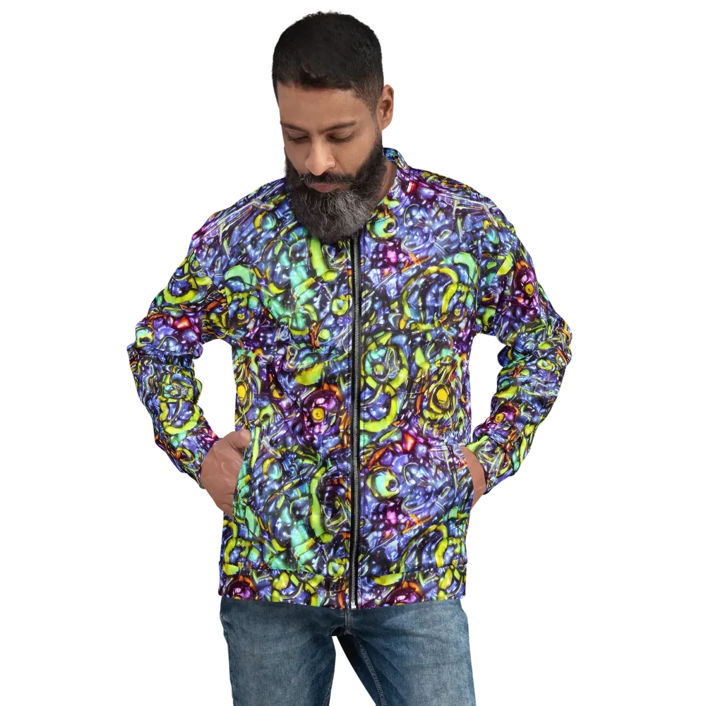 Vivid Whirlpool on Bomber Jacket — Front