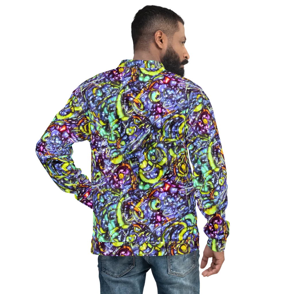 Vivid Whirlpool on Bomber Jacket — Back