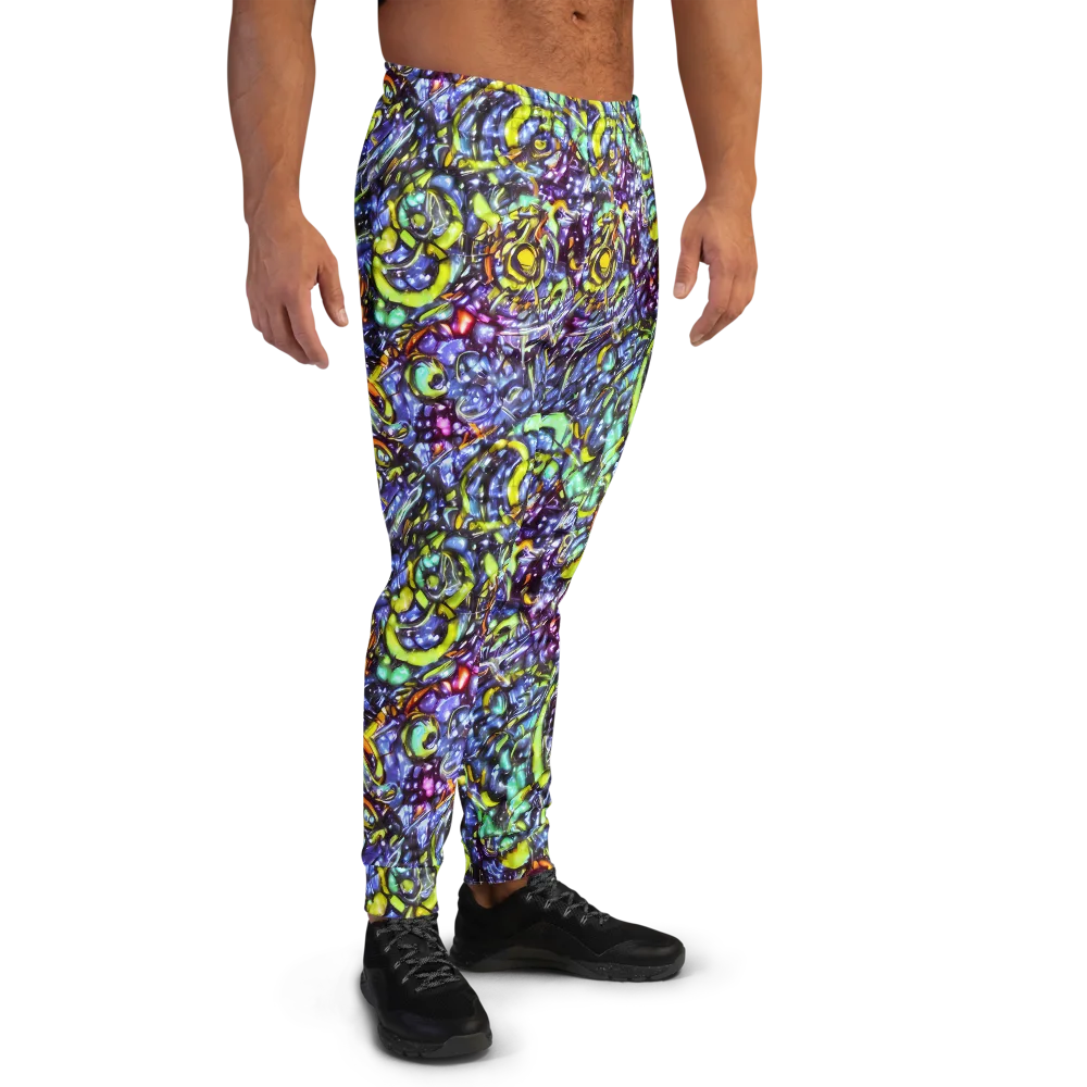 Vivid Whirlpool on Men's Joggers — Right