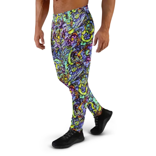 Vivid Whirlpool on a Men's Joggers