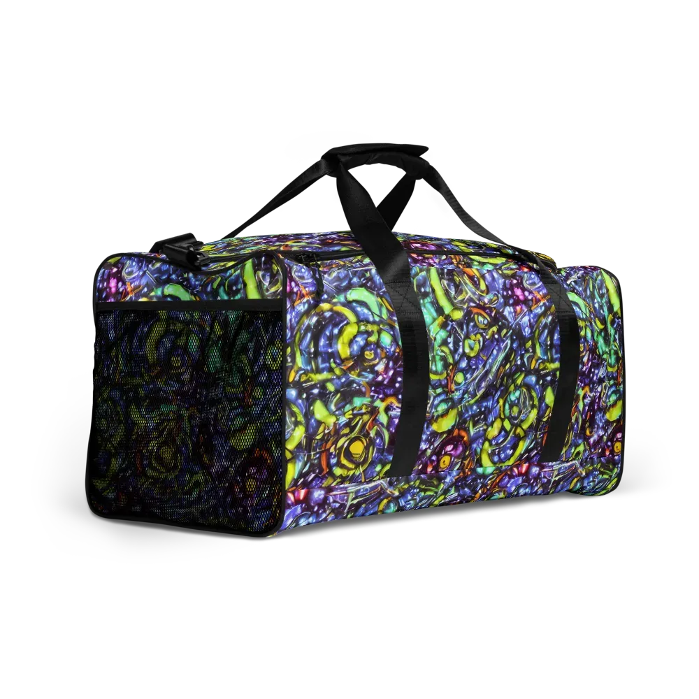 Vivid Whirlpool on Duffle Bag — Right Front