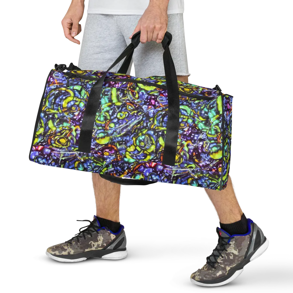 Vivid Whirlpool on Duffle Bag — Front