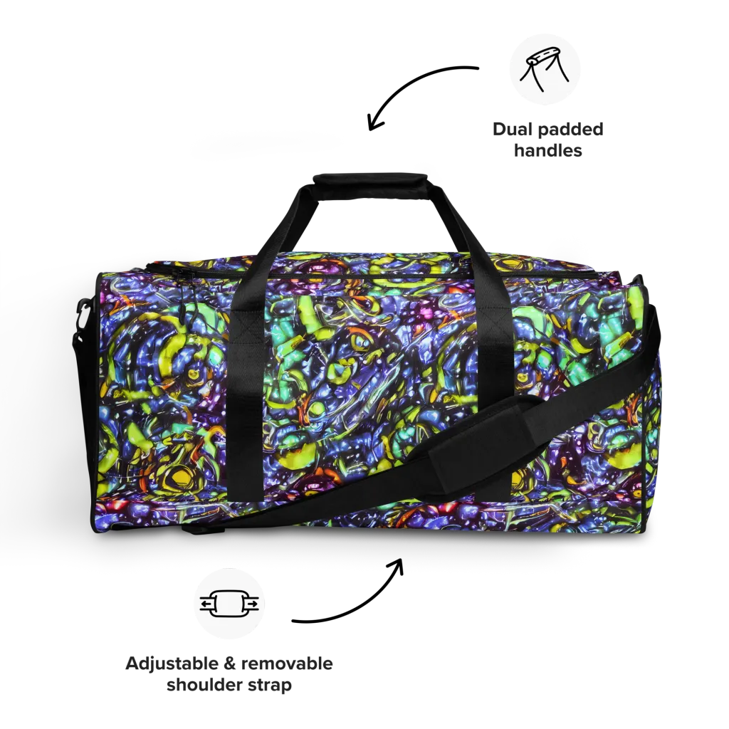 Vivid Whirlpool on Duffle Bag — Front