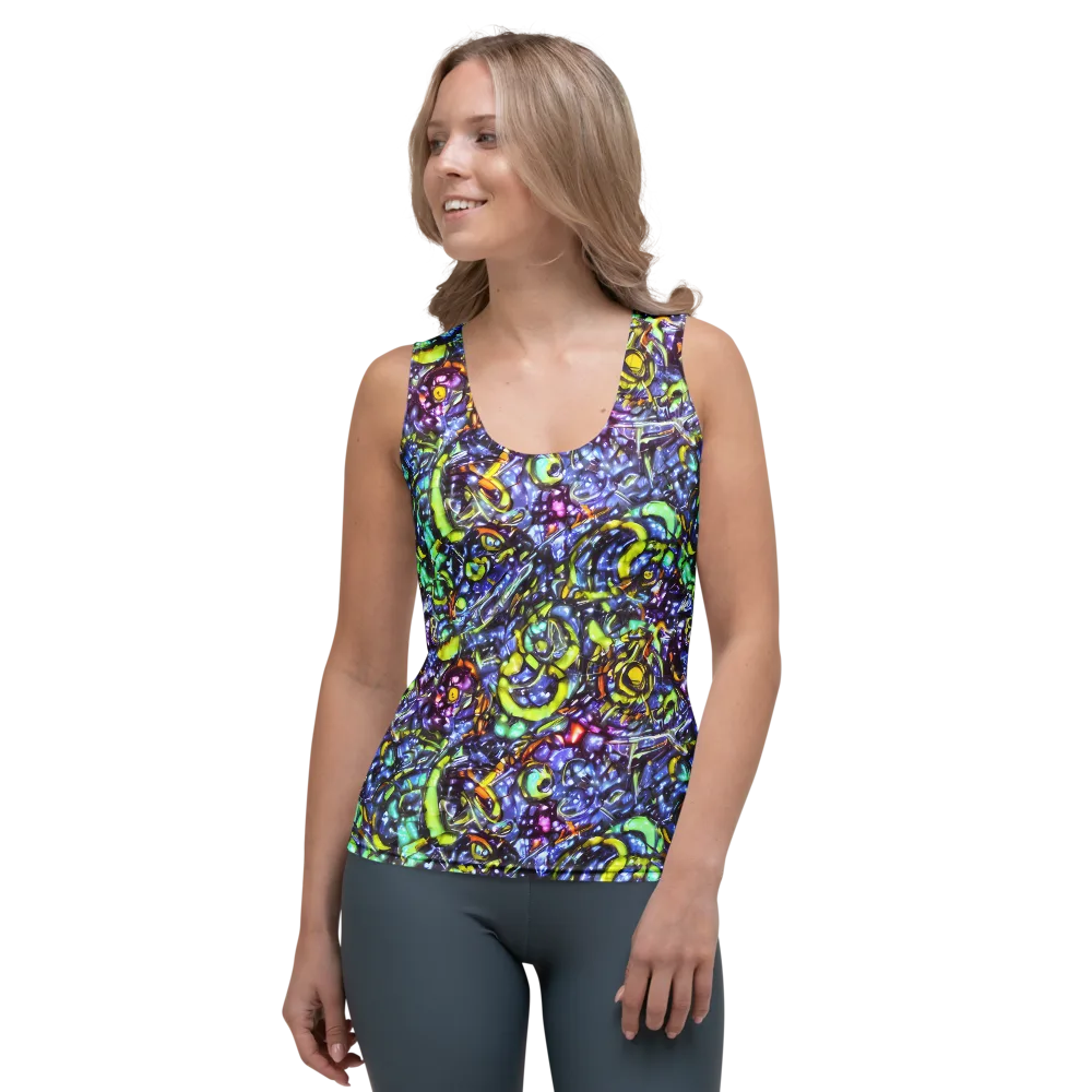 Vivid Whirlpool on Women's Tank Top — Front