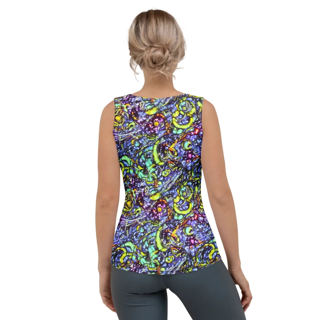 Vivid Whirlpool on Women's Tank Top — Back