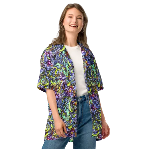 Vivid Whirlpool on a Button Shirt