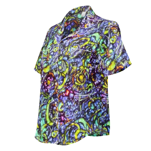 Vivid Whirlpool on a Women's Short Sleeve Pajama Top