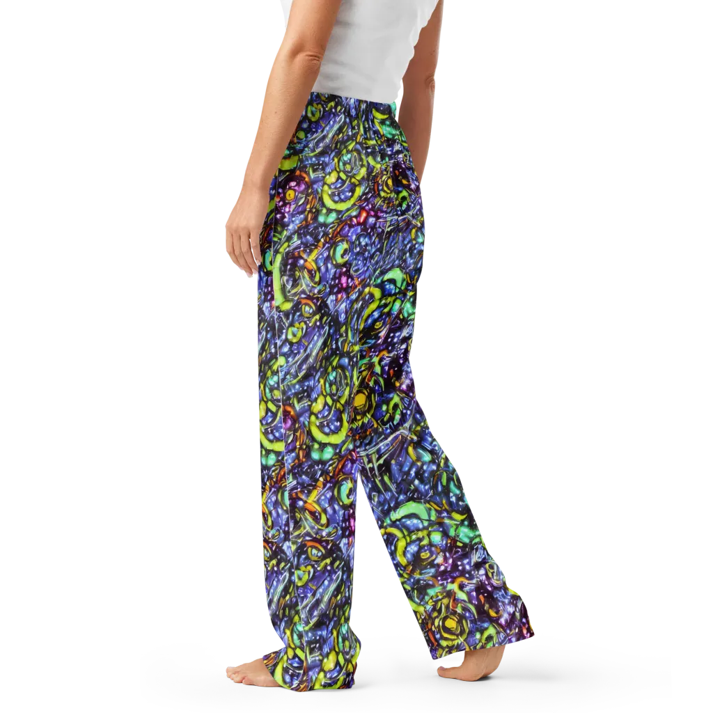 Vivid Whirlpool on Women's Pajama Pants — Left