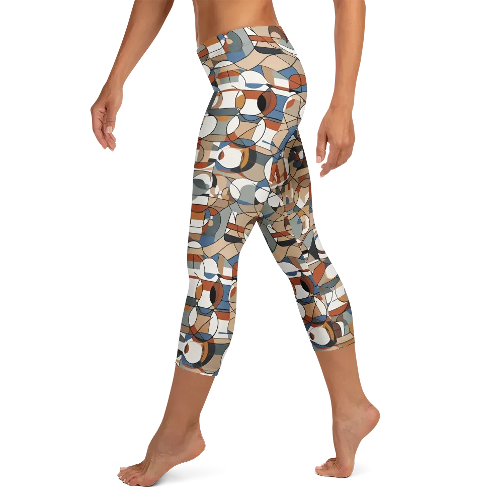 Contour Mosaic on Capri Leggings — Left