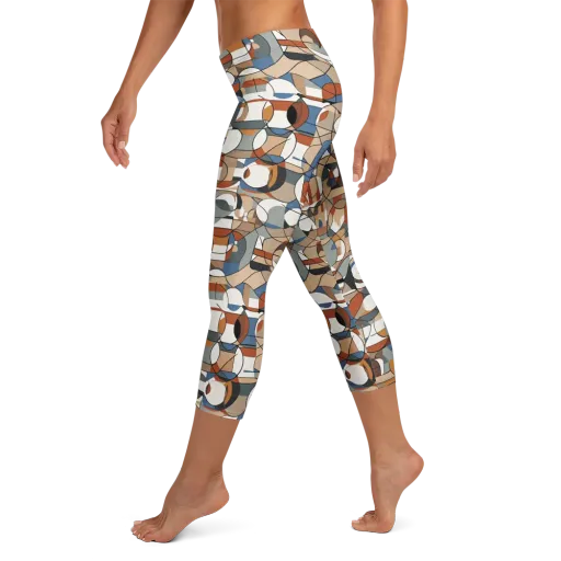 Contour Mosaic on a Capri Leggings