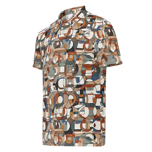 Contour Mosaic on a Men's Slim Fit Polo Shirt