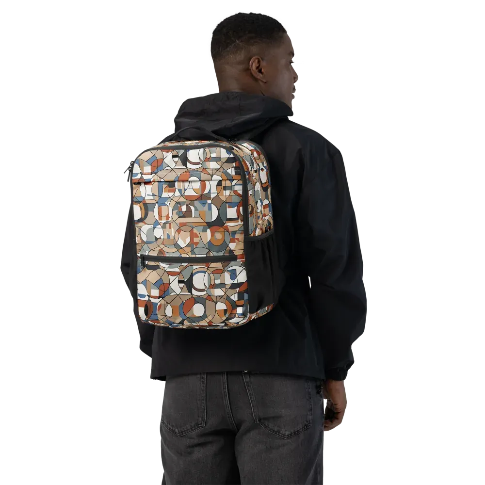 Contour Mosaic on Utility Backpack — Back