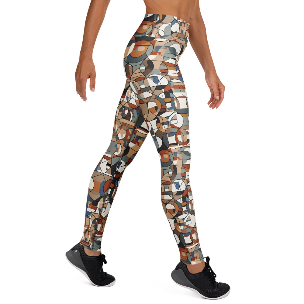 Contour Mosaic on Yoga Leggings — Right
