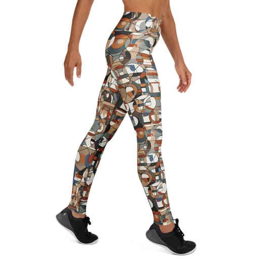 Contour Mosaic on a Yoga Leggings
