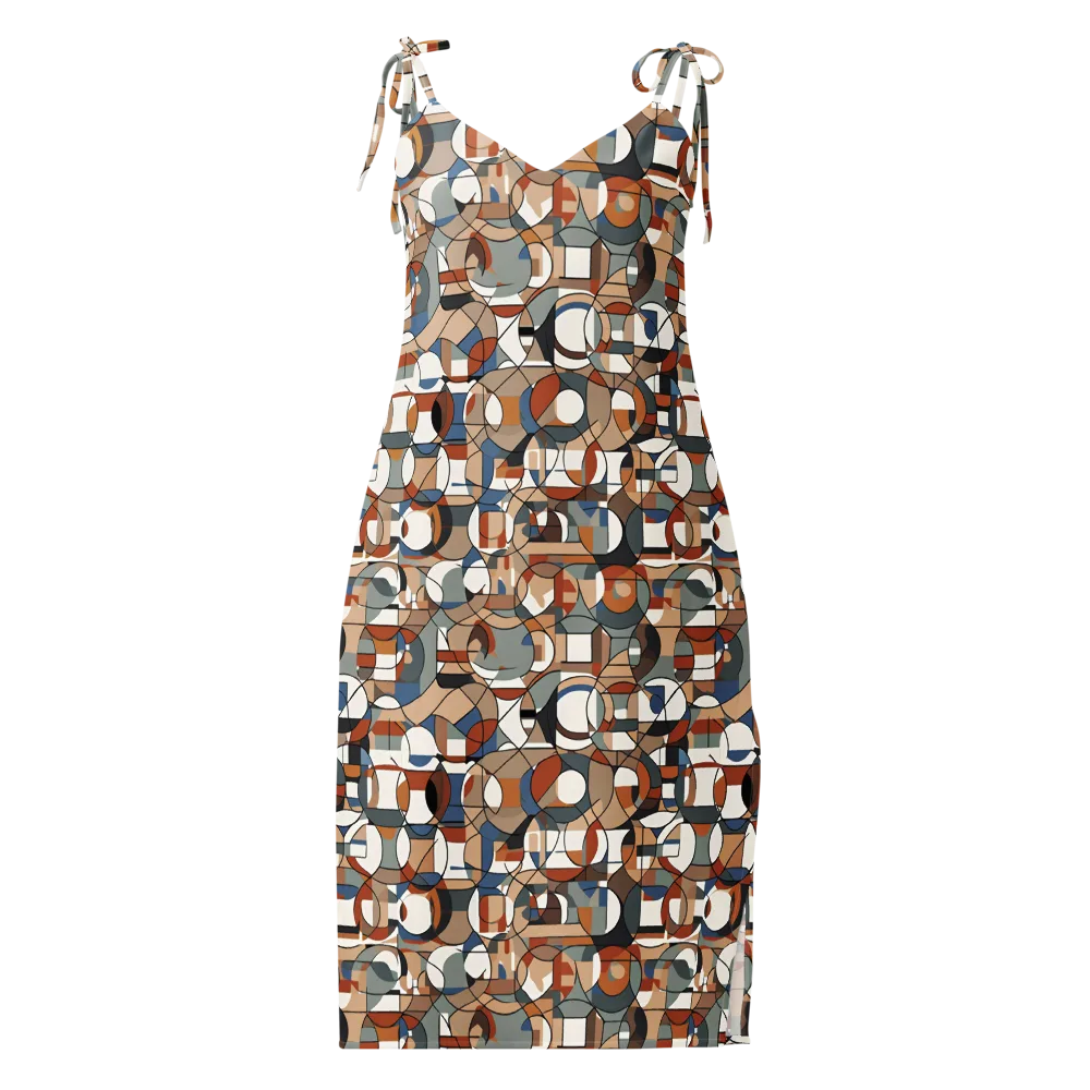 Contour Mosaic on Slip Dress — Front