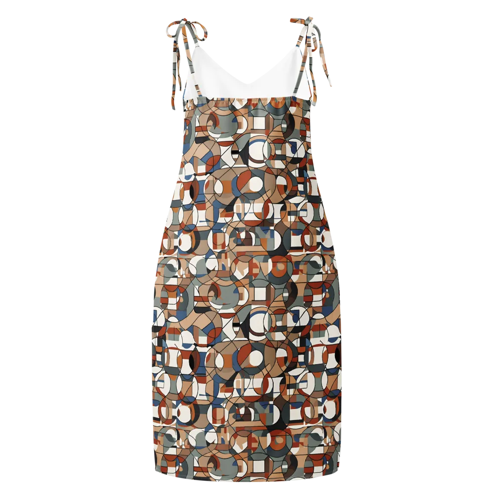 Contour Mosaic on Slip Dress — Back