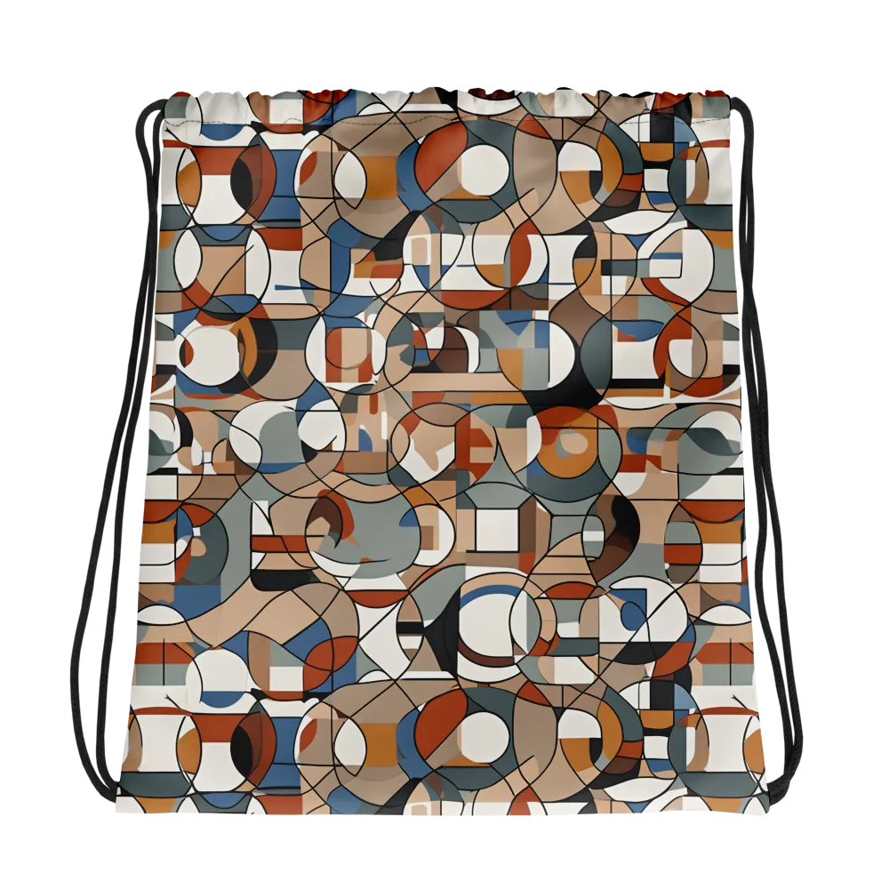 Contour Mosaic on Drawstring Bag — Photo