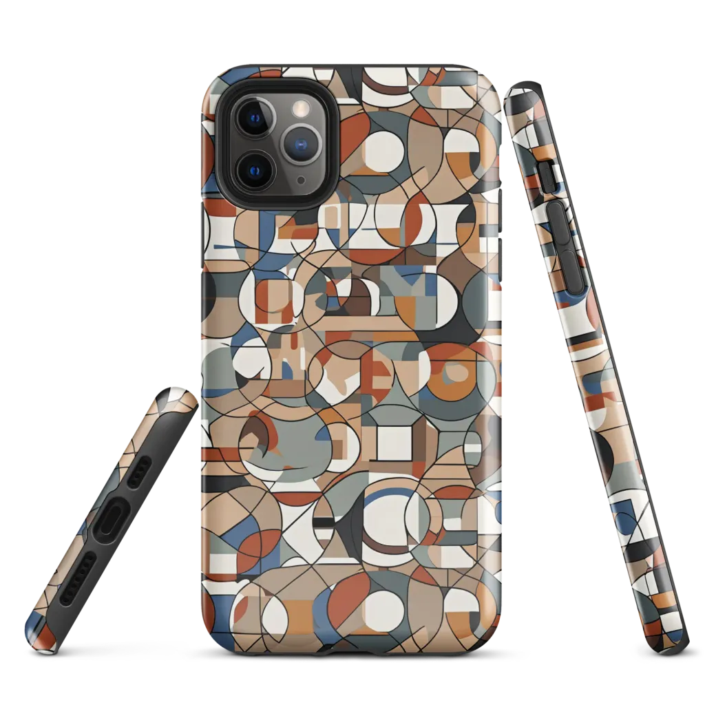 Contour Mosaic on Tough Case for iPhone® — Front