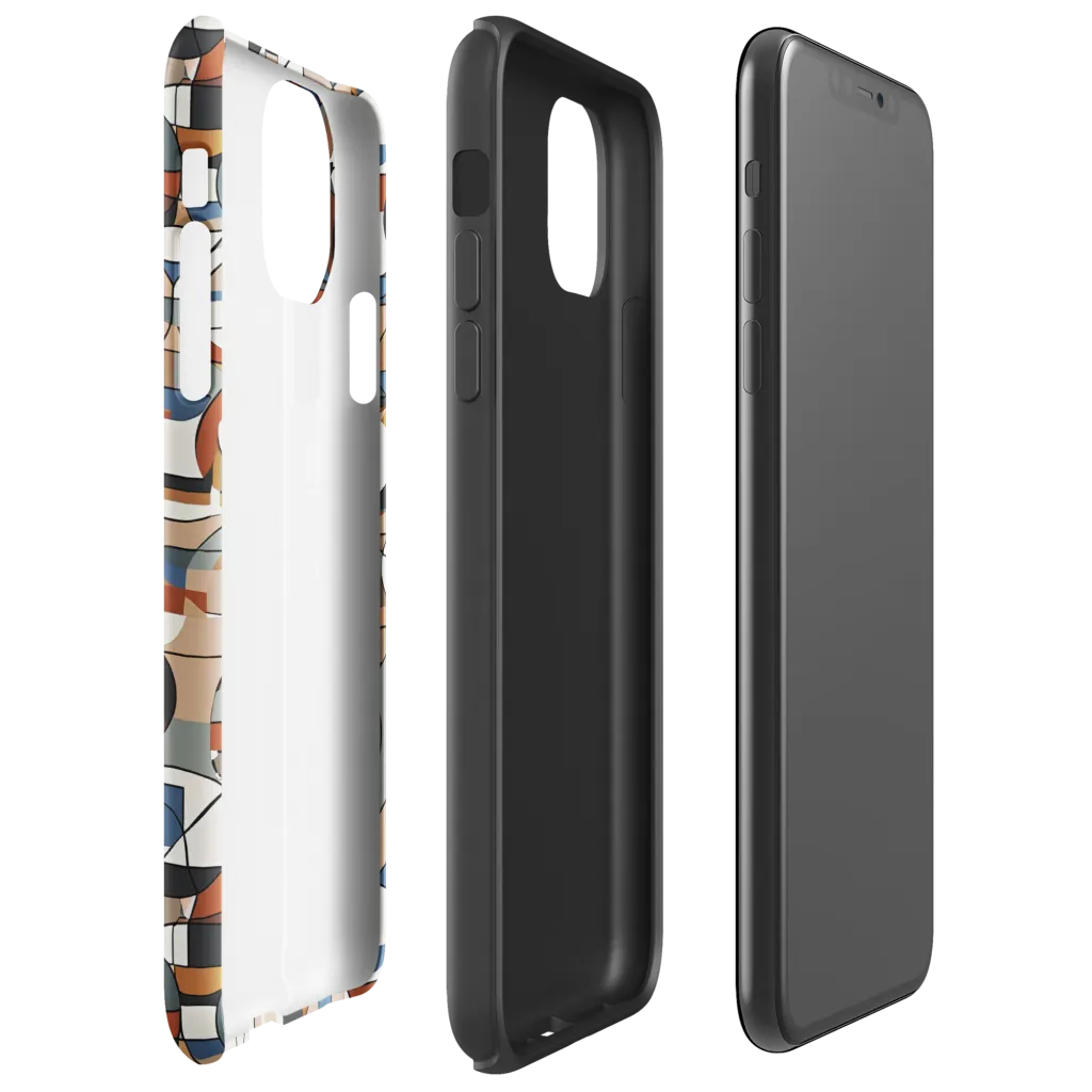 Contour Mosaic on Tough Case for iPhone® — Right