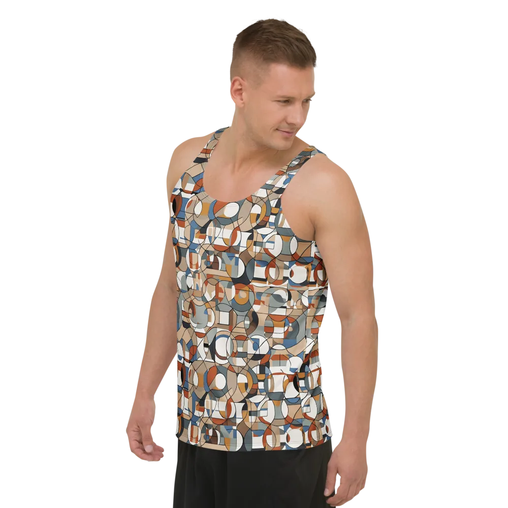 Contour Mosaic on Men's Tank Top — Left Front