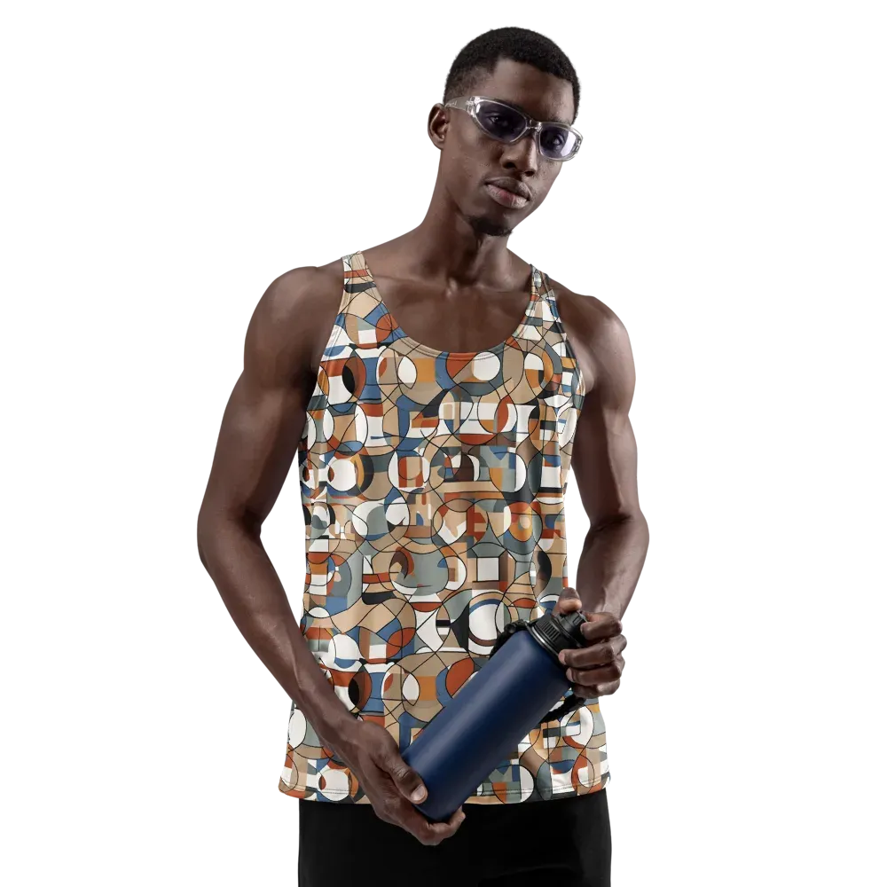 Contour Mosaic on Men's Tank Top — Front