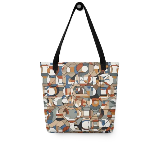 Contour Mosaic on a Tote Bag