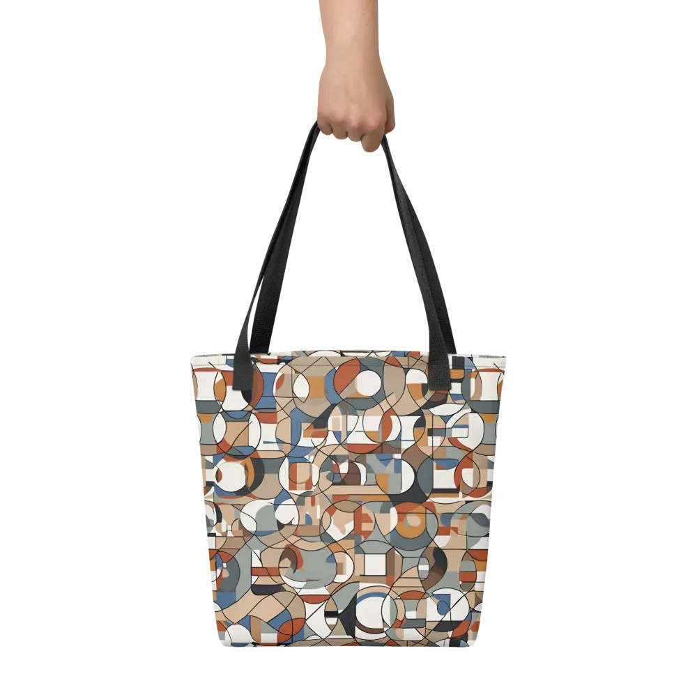 Contour Mosaic on Tote Bag — Front