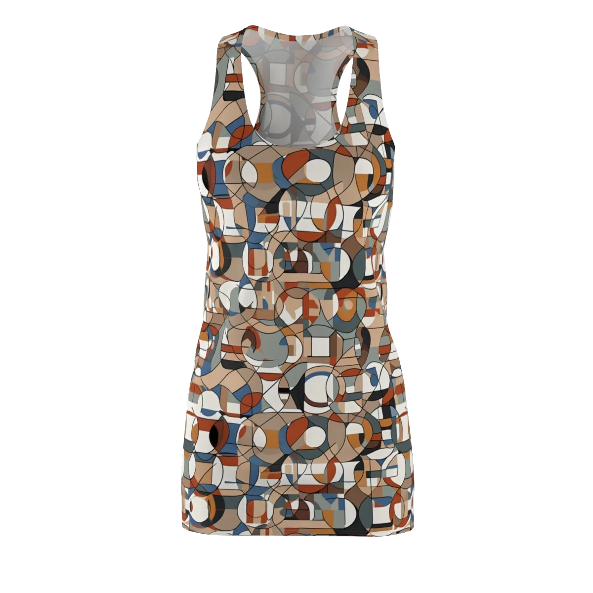 Contour Mosaic on Racerback Dress — Front