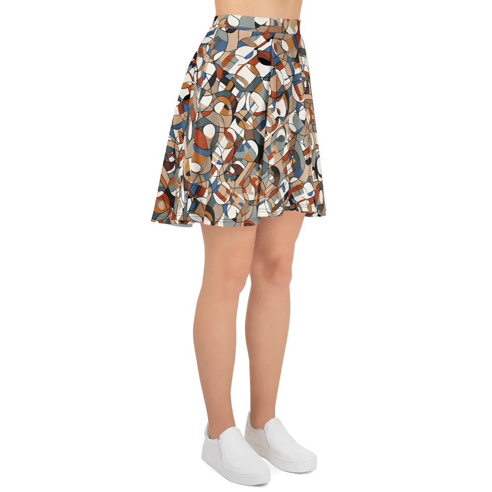 Contour Mosaic on Skater Skirt — Right