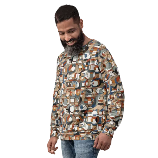 Contour Mosaic on a Sweatshirt