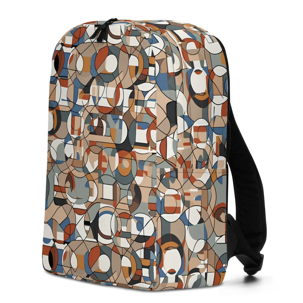 Contour Mosaic on Minimalist Backpack — Left