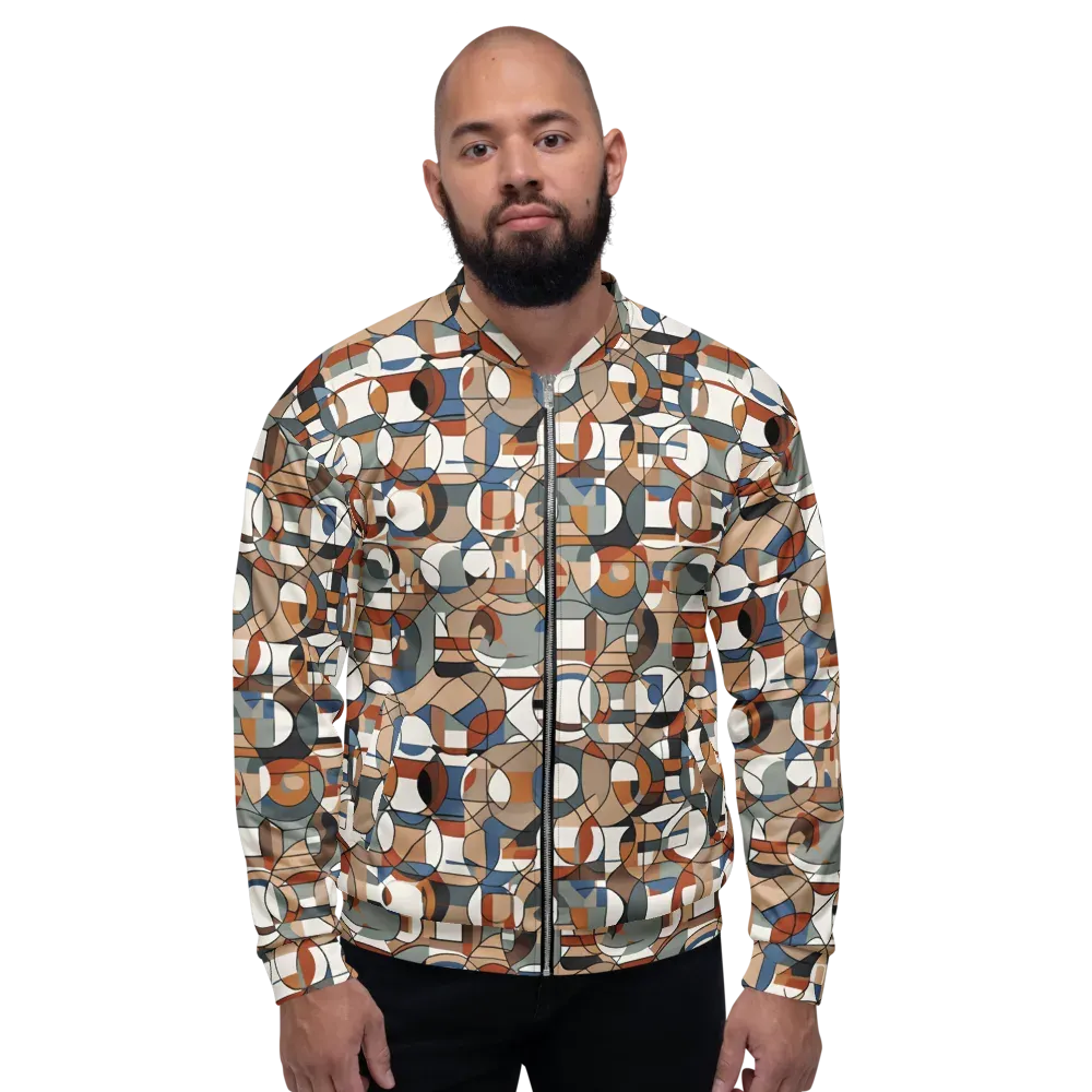 Contour Mosaic on Bomber Jacket — Front