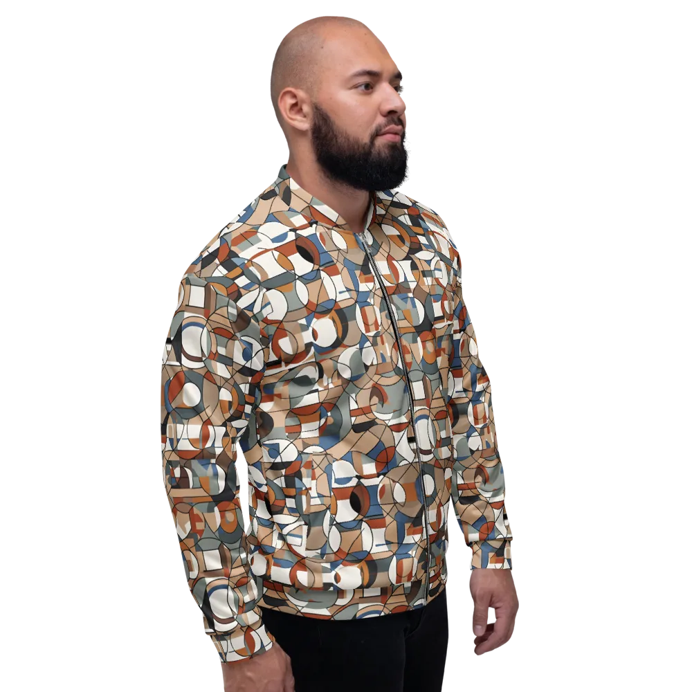 Contour Mosaic on Bomber Jacket — Right